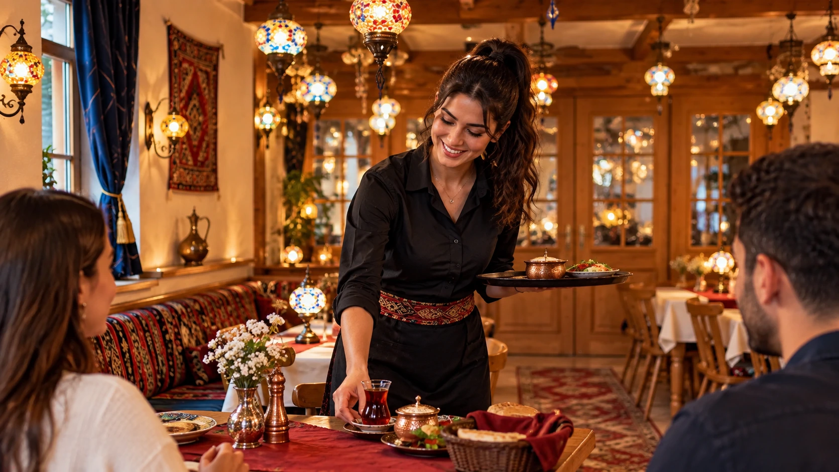 Ausbildung im Service und professionelle Gästebetreuung im Gastraum von Sultan’s Garden