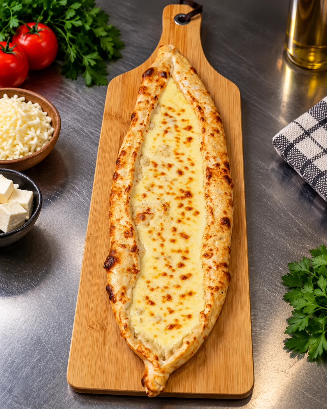 Hausgemachte Meze und Pide
